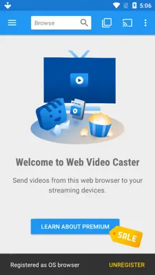 Web Video Caster android App screenshot 0